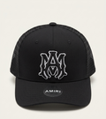 Amiri MA Monogram Trucker Cap All Black Mesh Snapback