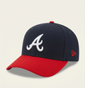 New Era 9FORTY A-Frame MLB Atlanta Braves Navy Red Two-Tone Classic Edition Cap