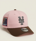 New Era 9FORTY A-Frame MLB New York Mets Pink Brown Anniversary Patch Cap