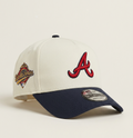 New Era 9FORTY A-Frame MLB Atlanta Braves Chrome White Navy Two-Tone World Series Cap
