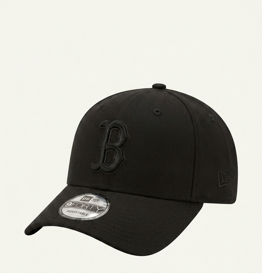 New Era 9FORTY A-Frame MLB Boston Red Sox Black Monochrome Tonal Cap