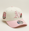 New Era 9FORTY A-Frame MLB Oakland Athletics Chrome White Pink Rose Edition Cap