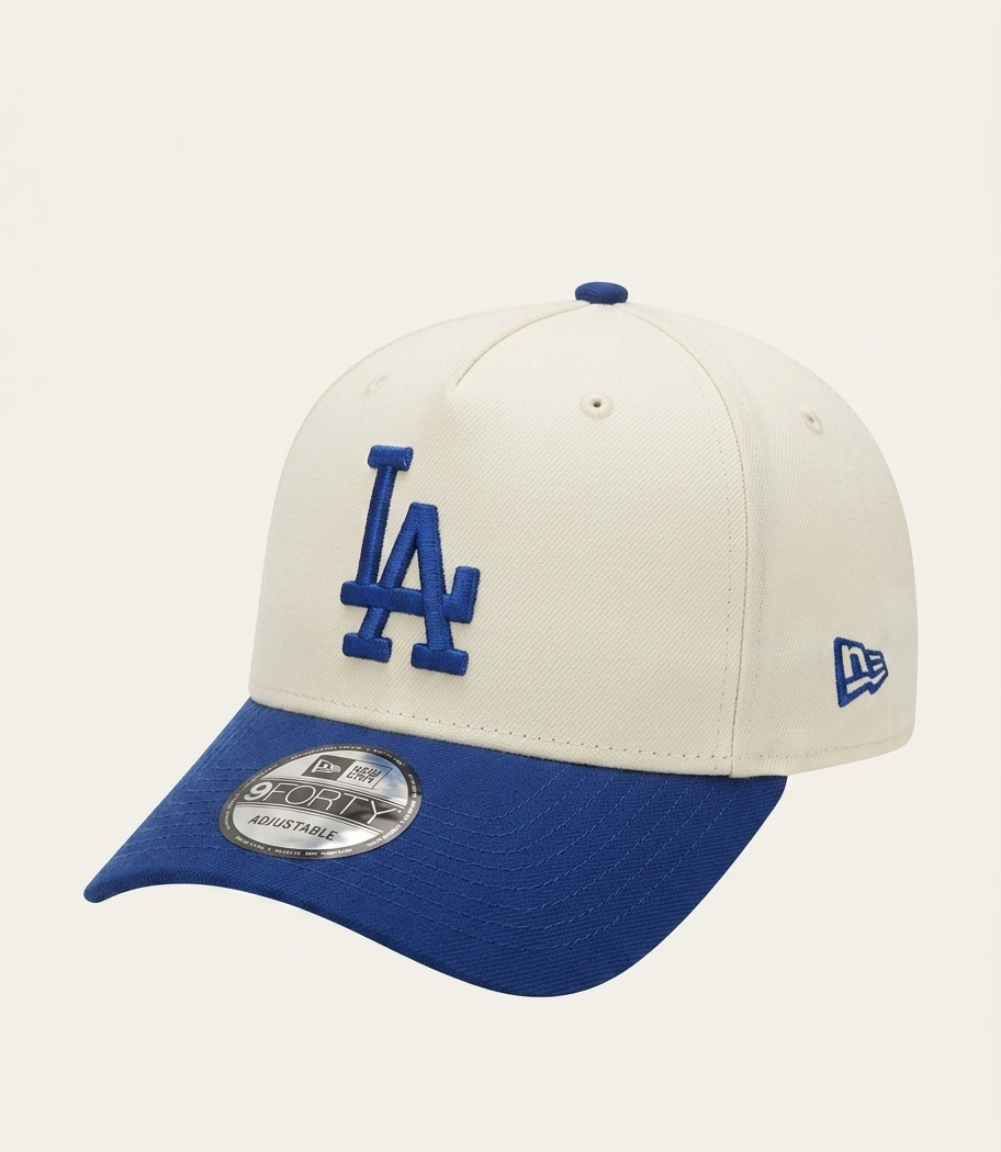 New Era 9FORTY A-Frame MLB Los Angeles Dodgers Chrome Royal Blue Classic Cap