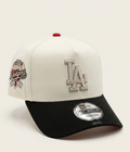 New Era 9FORTY A-Frame MLB Los Angeles Dodgers Chrome Black Metallic Silver Cap