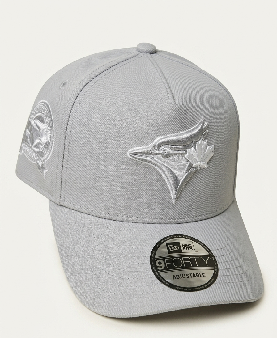 New Era 9FORTY A-Frame MLB Toronto Blue Jays Monochrome Gray Edition Cap